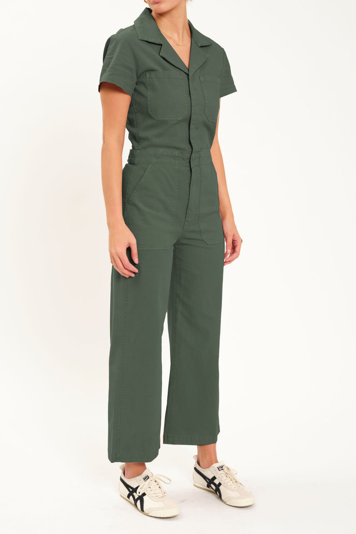 Maverick Jumpsuit Short Sleeve Wide Leg Crop