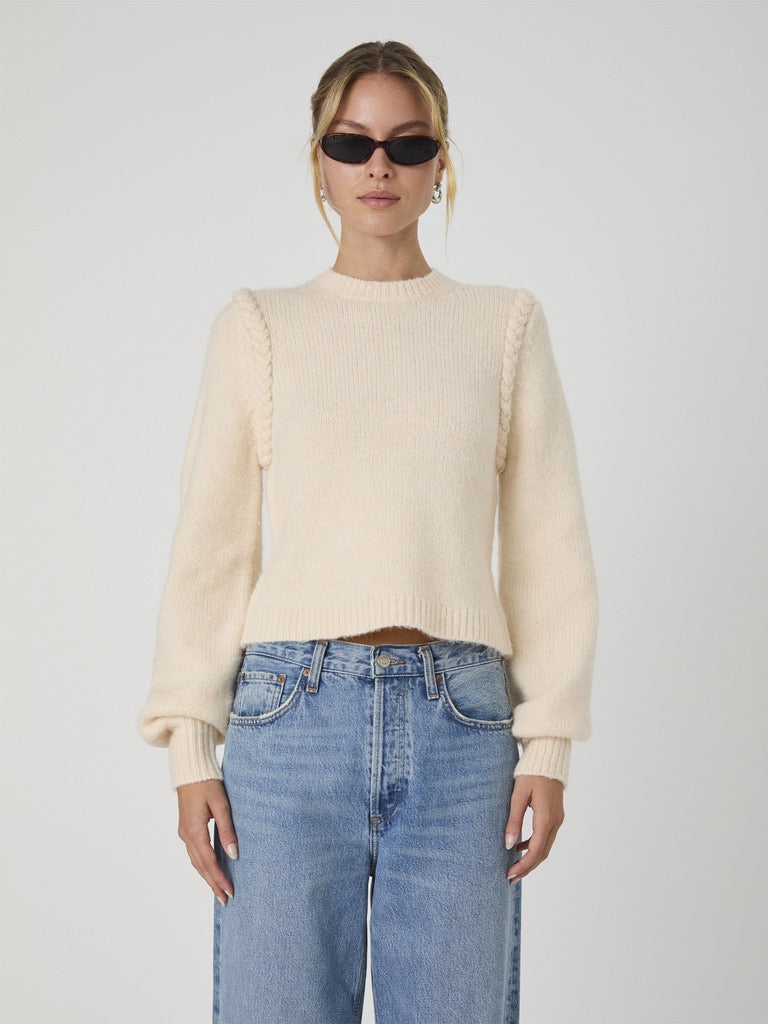 Ellie Braided Knit Sweater