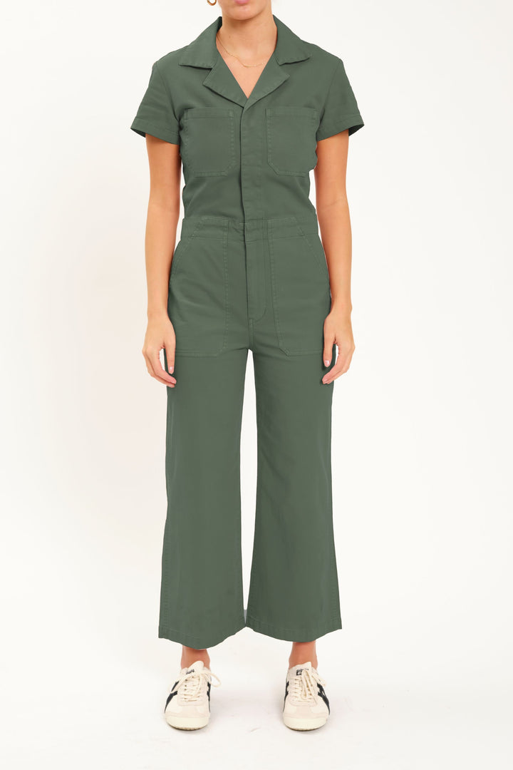 Maverick Jumpsuit Short Sleeve Wide Leg Crop