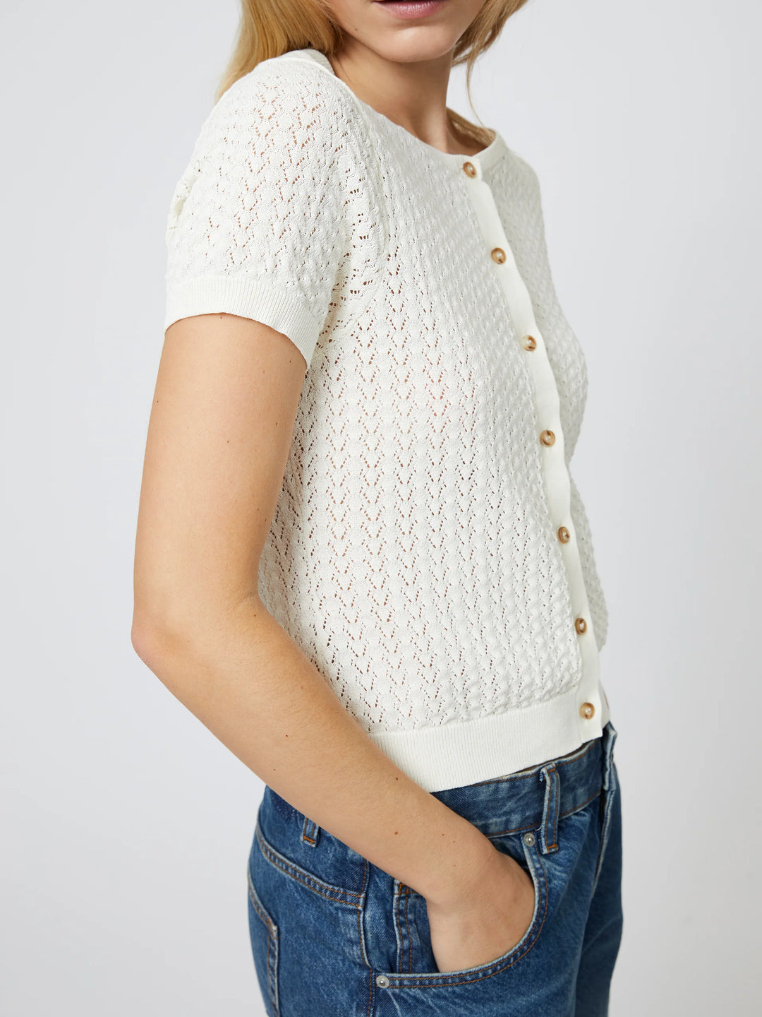 Bridget Pointelle Cardigan