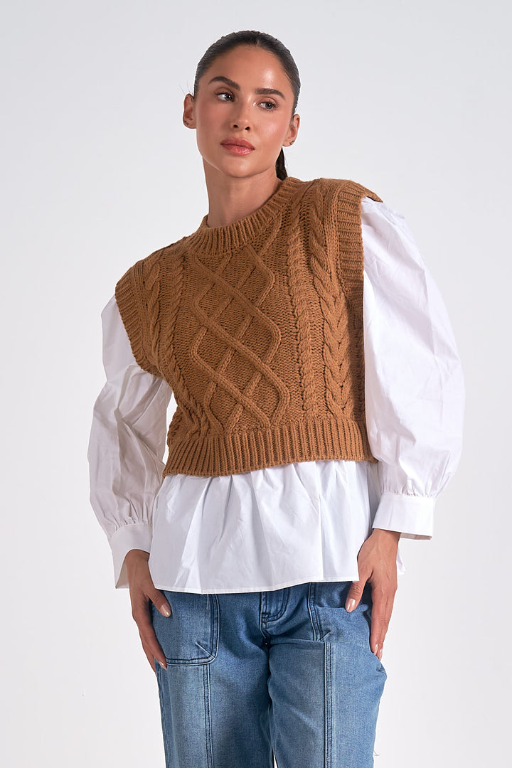 Colbie Sweater Vest Top