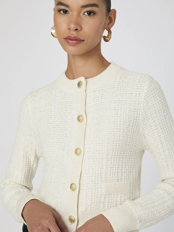 Lenni tweed knit cardigan