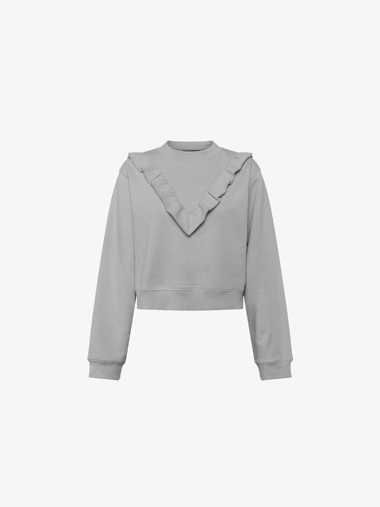 Cool Nights Ruffle Sweatshirt – Hazel Grey Boutique